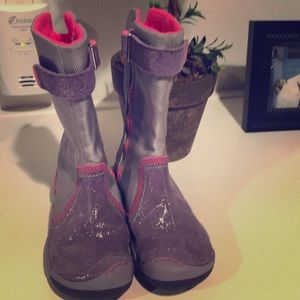 Purple girls boots